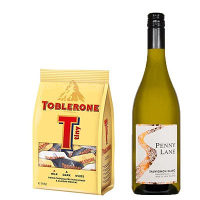 Penny Lane Sauvignon Blanc 75cl White Wine With Toblerone Tinys 248g
